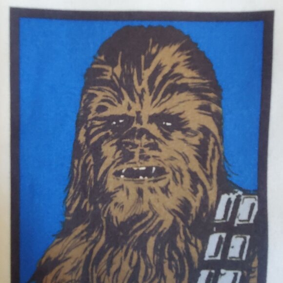 Vtg Official Star Wars Bed Sheet Full Original Character Luke, Chewy, C3PO, R2D2 - Picture 6 of 8